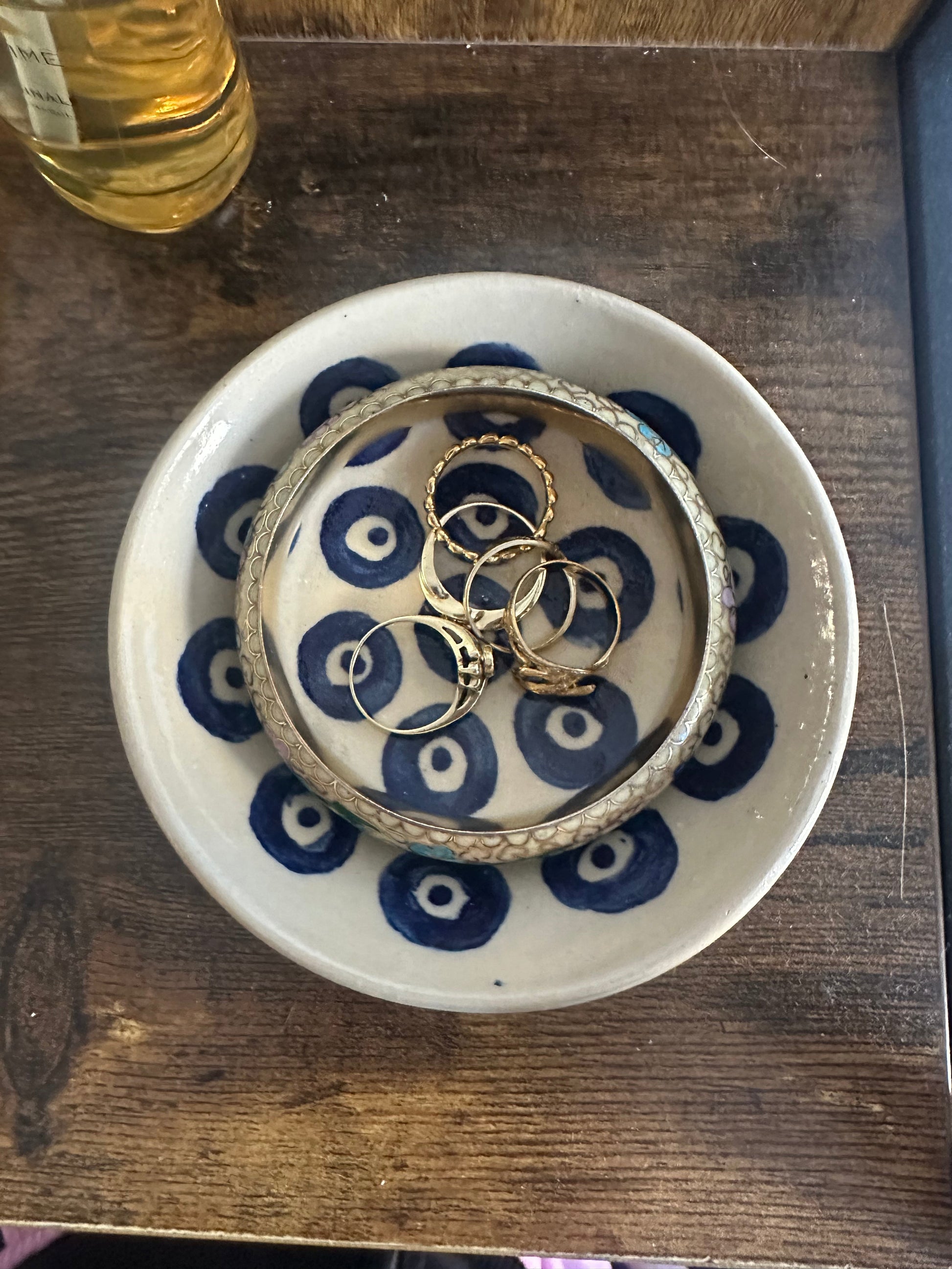 evil eye ceramic bowl