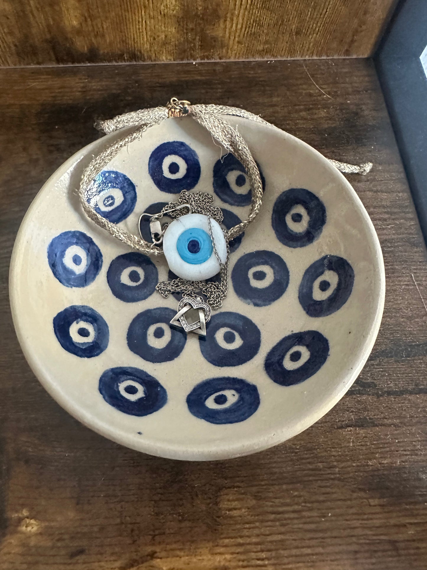 evil eye ceramic bowl